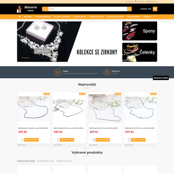 Náhled webu www.bizuterie-valusek.cz